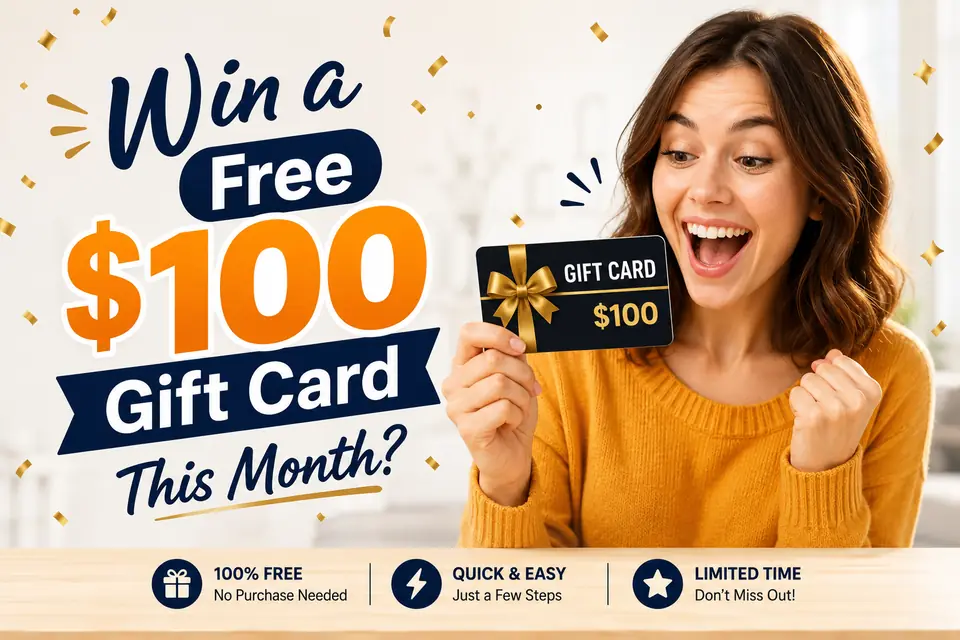 Win a free $100 gift card this month
